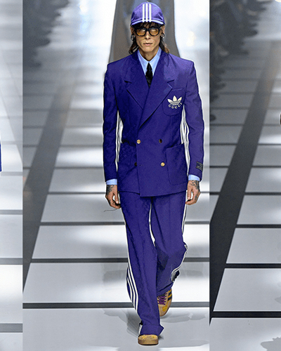 Gucci 2022秋冬系列，古驰的时尚，强势西服，撞色穿搭